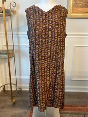 60's Mod Abstract Print Sleeveless Dress